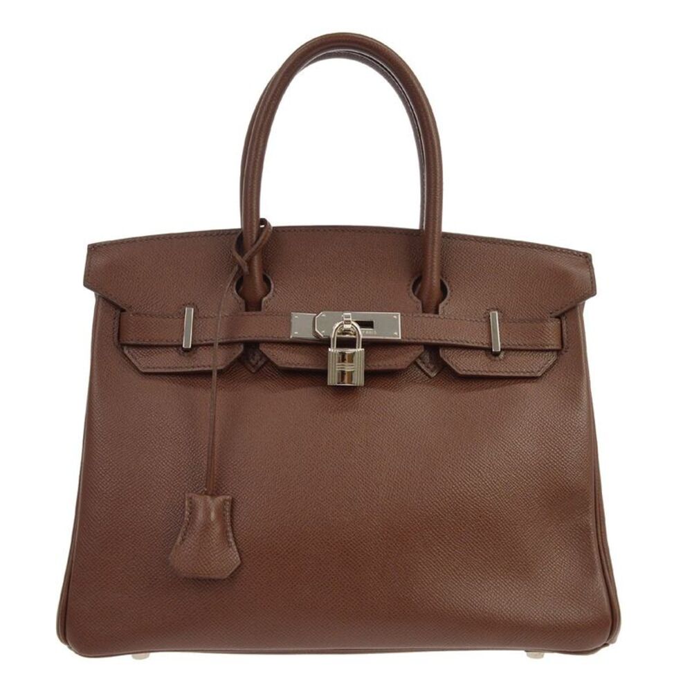 Hermes Birkin Brown Courchevel With Gold Hardware Brown Leather Handbag